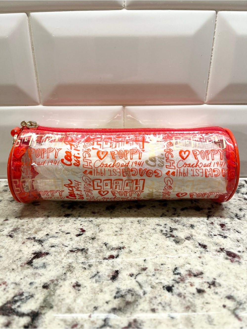 Coach Poppy Vintage Cosmetic/Pencil Case EUC - Picture 4 of 14